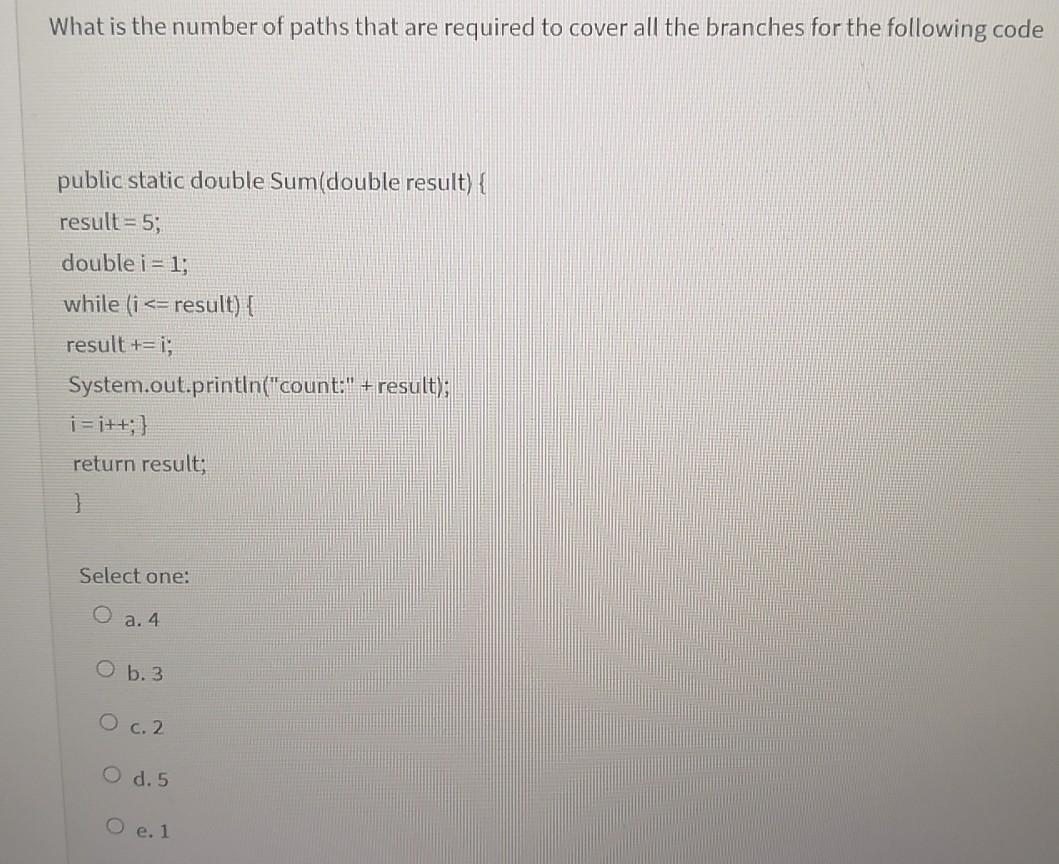 4 O c. 2 O d. 5 e. 1 $1 S3 S2