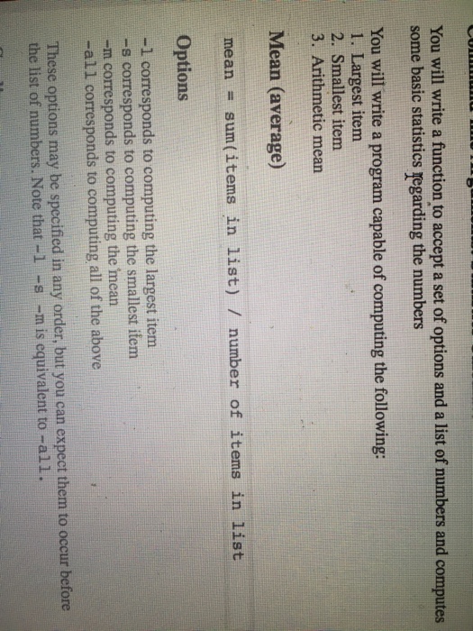  Im having trouble with this assignment You will write a function