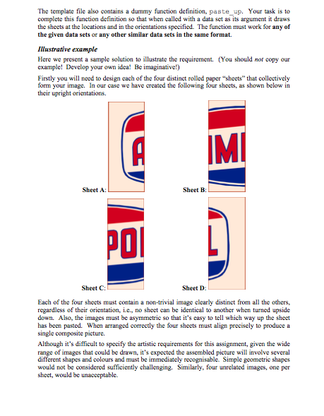 by following instructions stored in a list. It tests your abilities to: