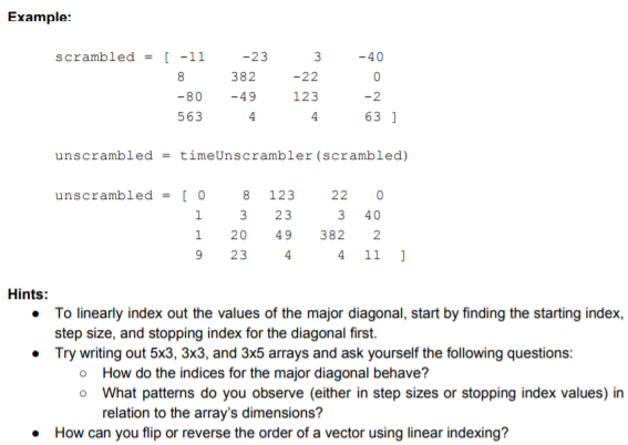 use if, for, while, loops (all conditional functions are banned) PLEASE DO