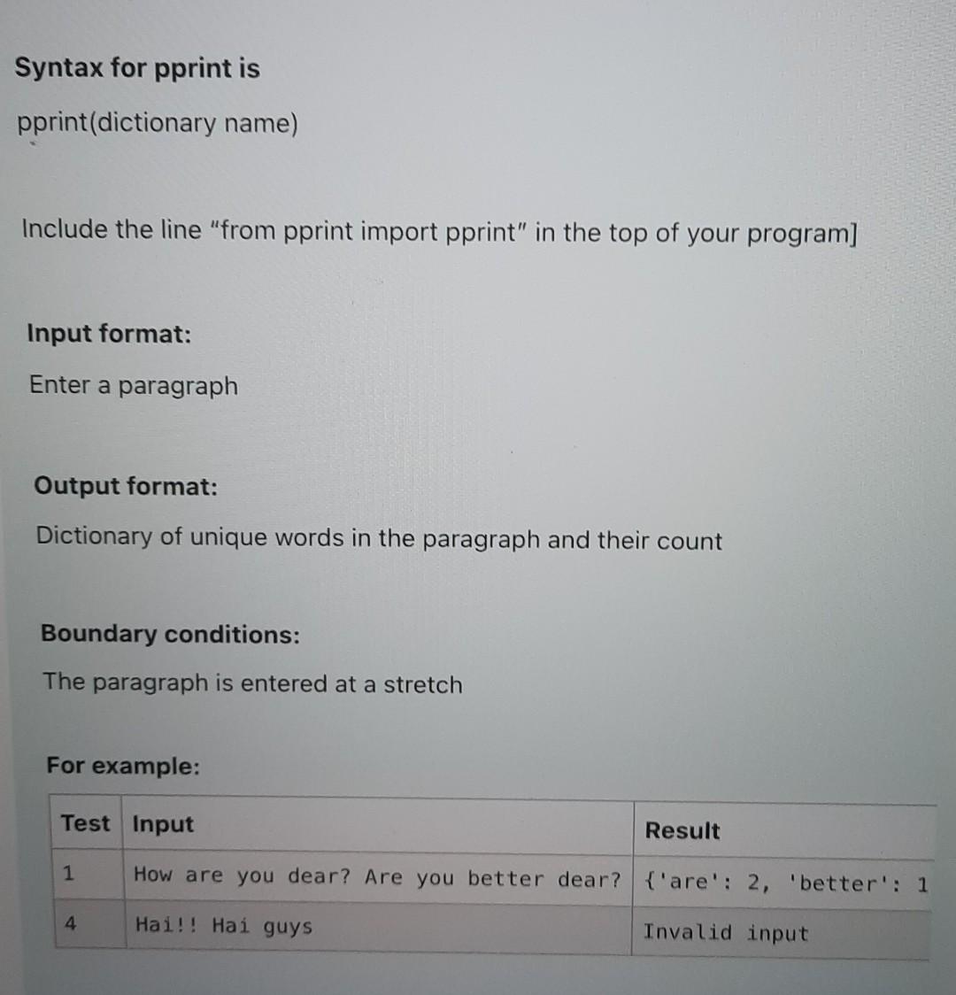 in a given paragraph. The paragraph may contain words with special characters