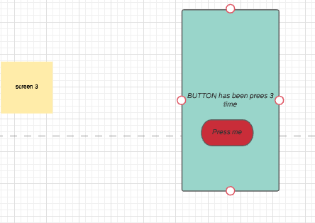 click me when clicked an notification show on the screen which says