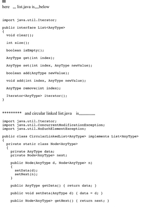 delcirq ( struct node **, struct node ** ) ; void cirq_display