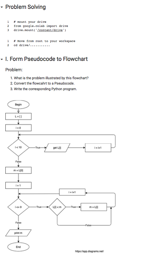 using python, . Problem Solving 1 2 3 # mount your drive