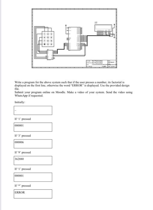  file. Write a program for the above system such that if