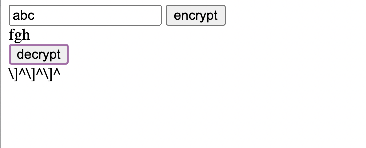 can you modify the code so that the decrypt is the same