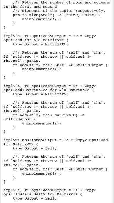 in [row-major order](https://en.wikipedia.org/wiki/Row-major_order) data: Vec, /// Number of rows row: usize, ///