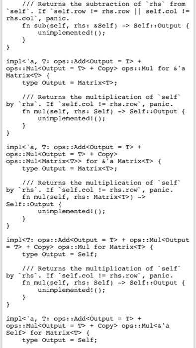 new matrix of `row` rows and `col` columns, and initializes /// the
