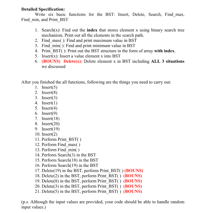 Tree by Array Executive Summary: A binary search tree is a binary