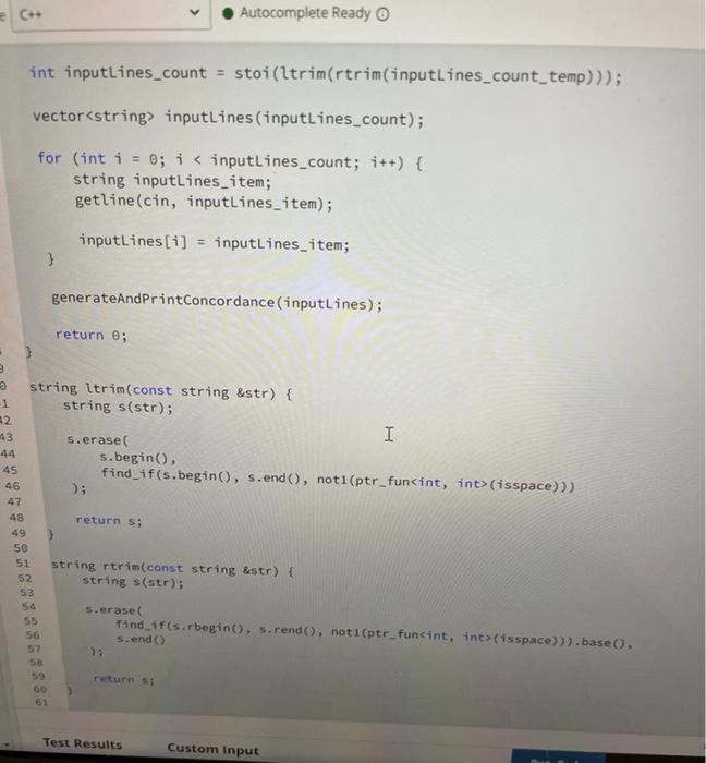 that will generate a concordance, i.e. an alphabetical list of all word