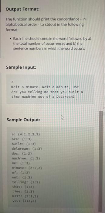 occurrences, labeled with word frequencies. In addition, label each word with the