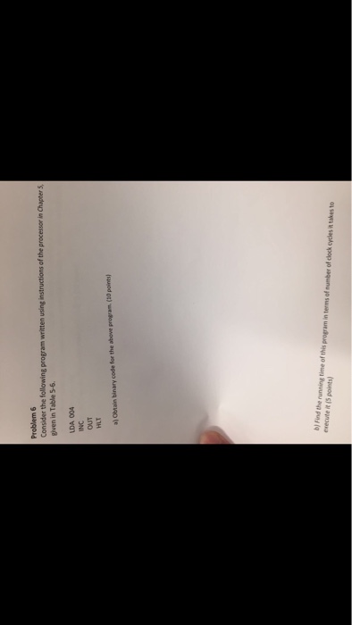  Consider the following program written using instructions of the processor in