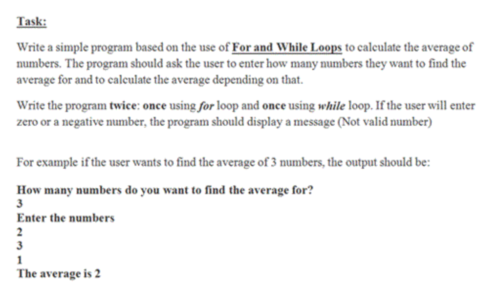  C++ Task: Write a simple program based on the use of