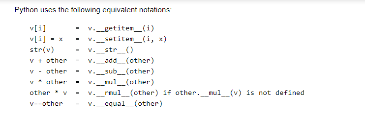 n-dimensional vectors as follows Vector(1) Creates a new vector with dimension len(1)