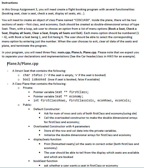  Instructions In this Group Assignment 3, you will need create a