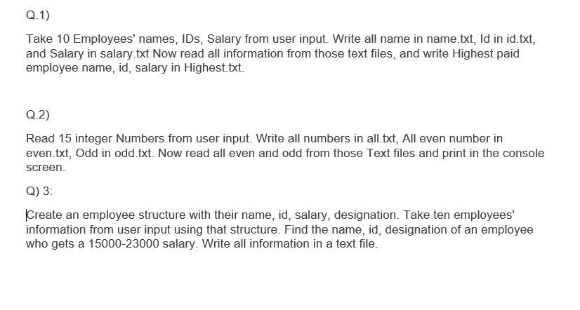 solve those by using file,structure in C language (urgent please) . thank