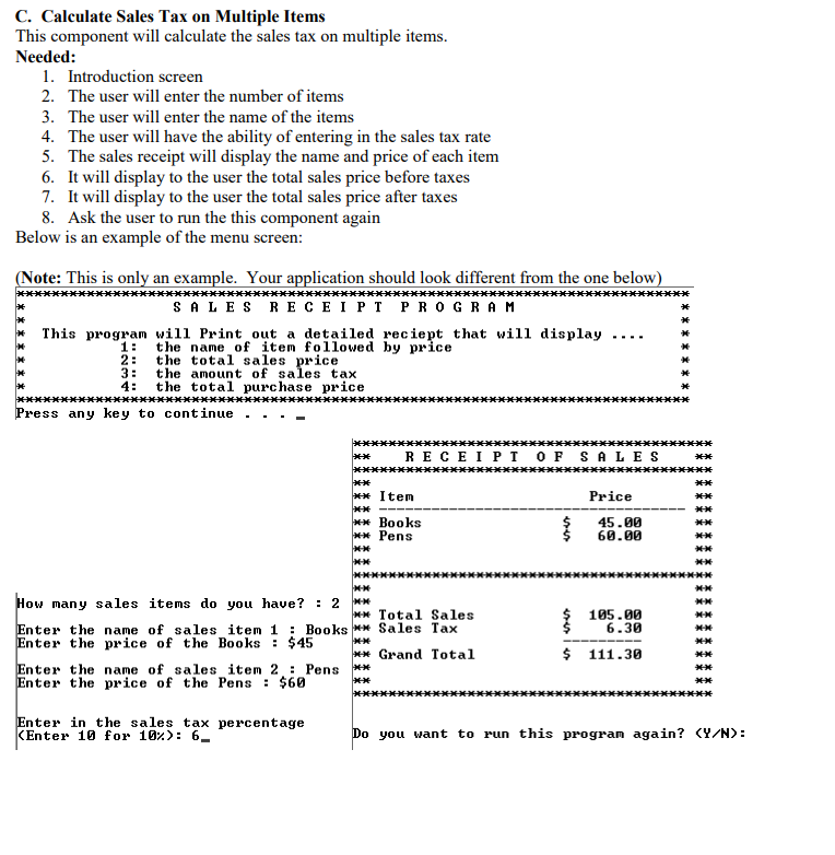 will run 4 different programs. This program will be driven by a