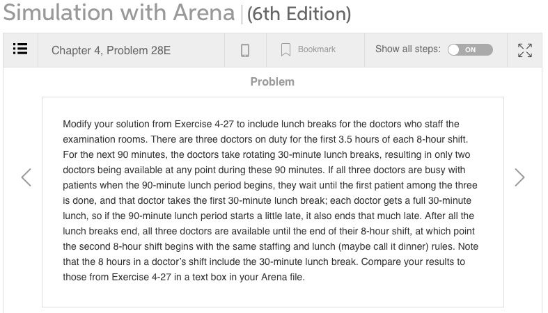 solution for 4-27 is: Average Half Width # Patients in System (WIP)