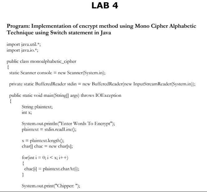  Write the Algorithm for a given program based on your understanding