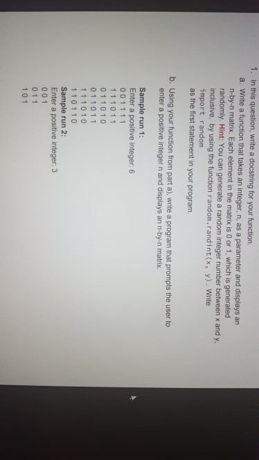  I am learning Python and this is my lab question. Please