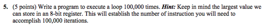  Use Keil Vision (5 points) Write a program to execute a