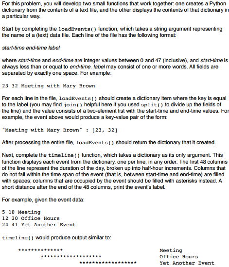 Use Python: ------------ Data file: timeline1.txt (56 B) http://docdro.id/kIDYrsg value.txt(70 B) http://docdro.id/THpnbEi