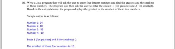  Please use String class. 1. Write a Java program that will