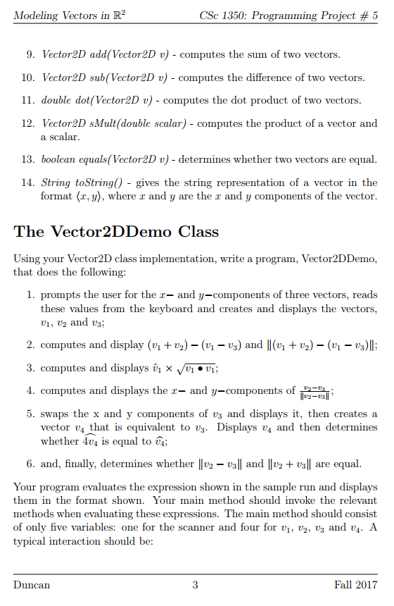 Out: 11/6 Due: 11/17 by 11:50 PM Learning Objectives Implementing a Class