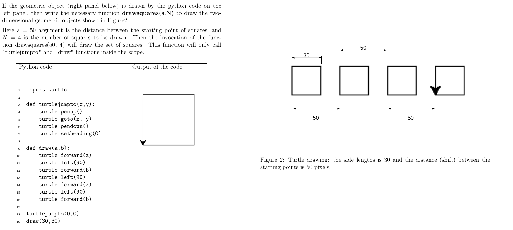 If the geometric object (right panel below) is drawn by the
