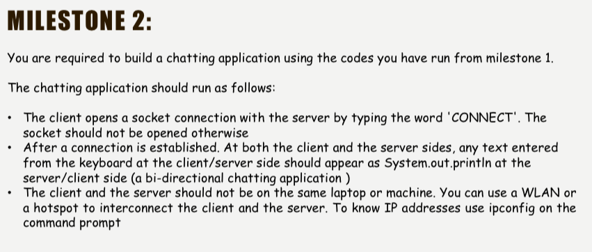 The following is milestone 1 code : MILESTONE 2: You are