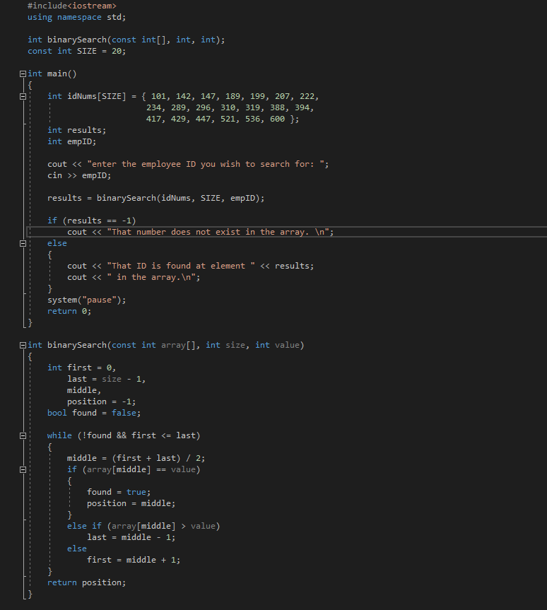 query processing being more efficient, because the binary search algorithm is expo-