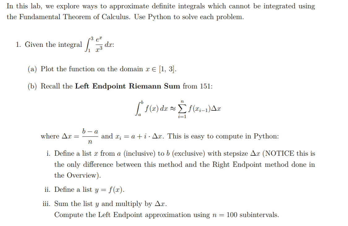 I only need part B in python In this lab, we explore