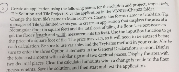  Create an application using the following names for the solution and