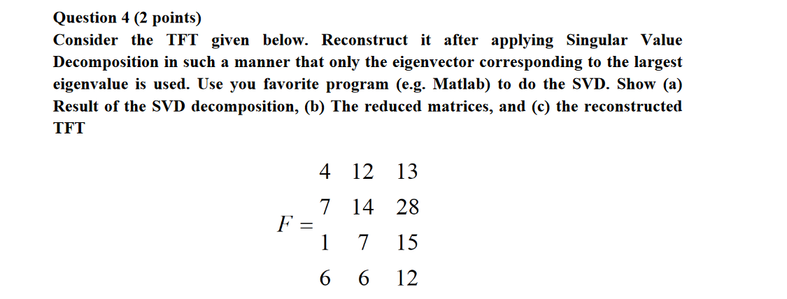 Note: Please do NOT use the b) and c) answers from the