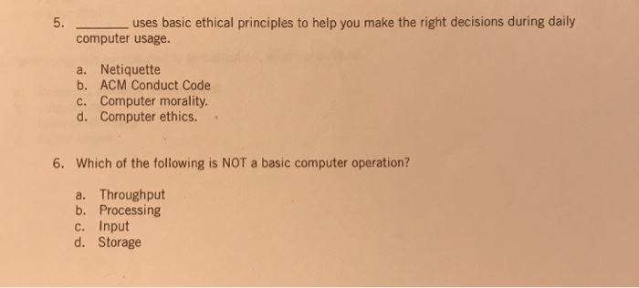  105-111 5. uses basic ethical principles to help you make the