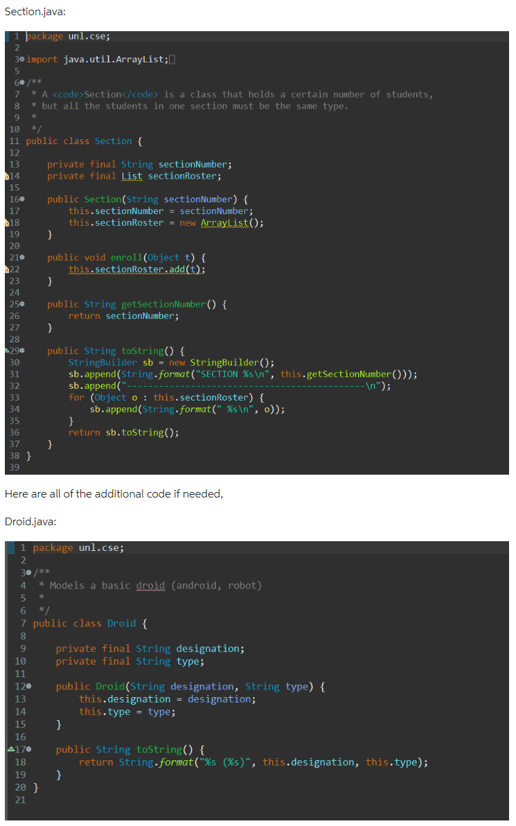 be used to instantiate an instance of Foo parameterized with an integer