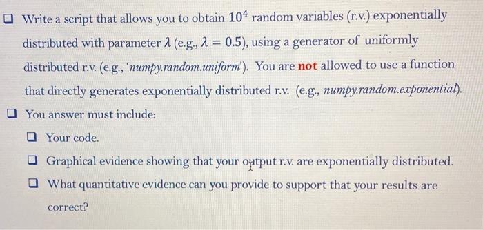  using python code Write a script that allows you to obtain