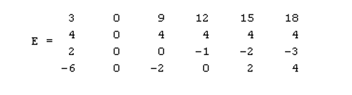 matrix A. 3 4 6 4 9 4 D = 2 1