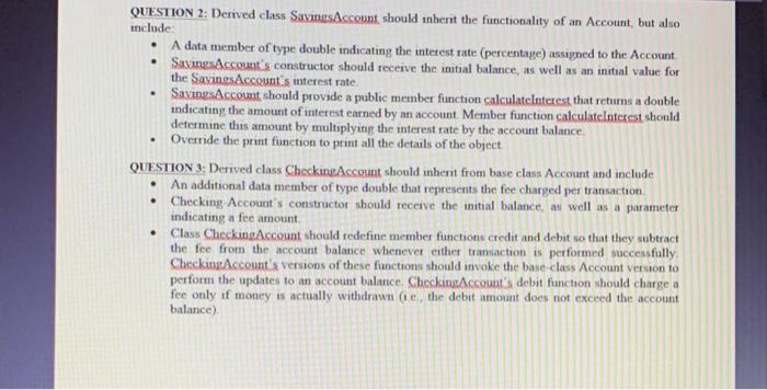 use to represent customers' bank accounts. All customers at this bank can