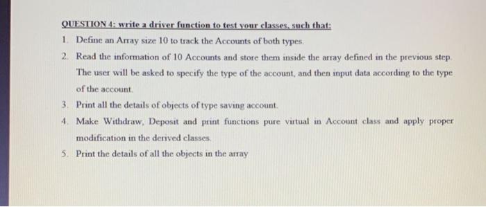deposit (1.e. credit) money into their accounts and withdraw (ie debit) money