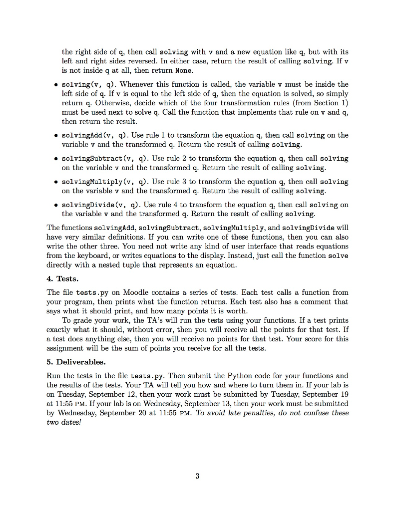 equation numerically, by substituting numbers for its variables It's also possible to