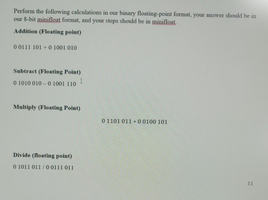 Please help me regarding this question! Show all steps: Perform the