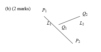 L. defined two points P, and P2 and one line segment L2