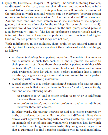  4. (page 24, Exercise 5, Chapter 1, 25 points) The Stable