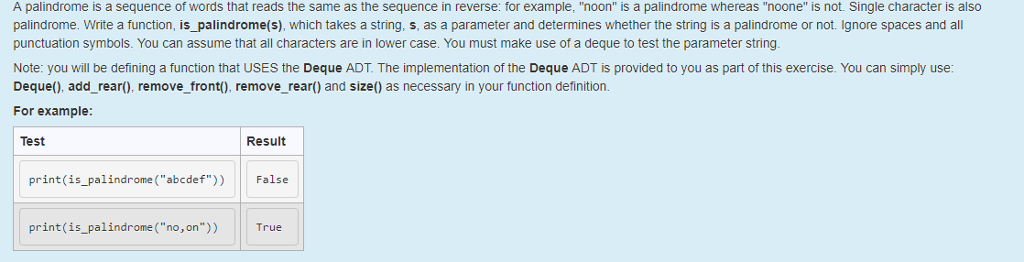 Python Issue....plz help A palindrome is a sequence of words that reads