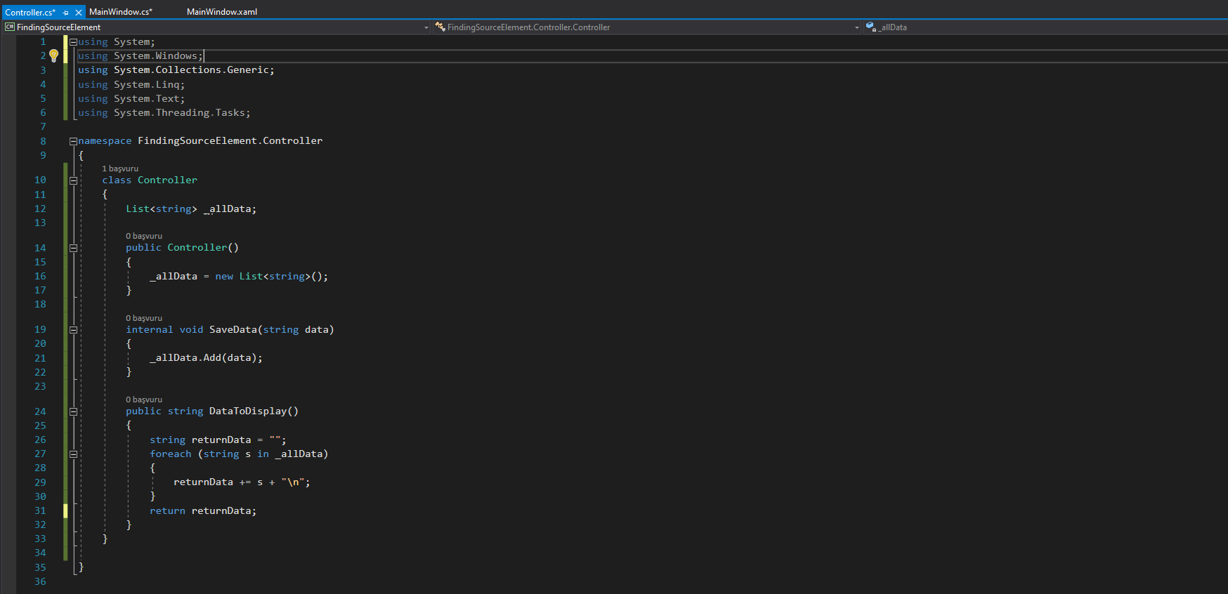got two errors on the "MainWindow.cs" page. Both errors are "Controller". Where