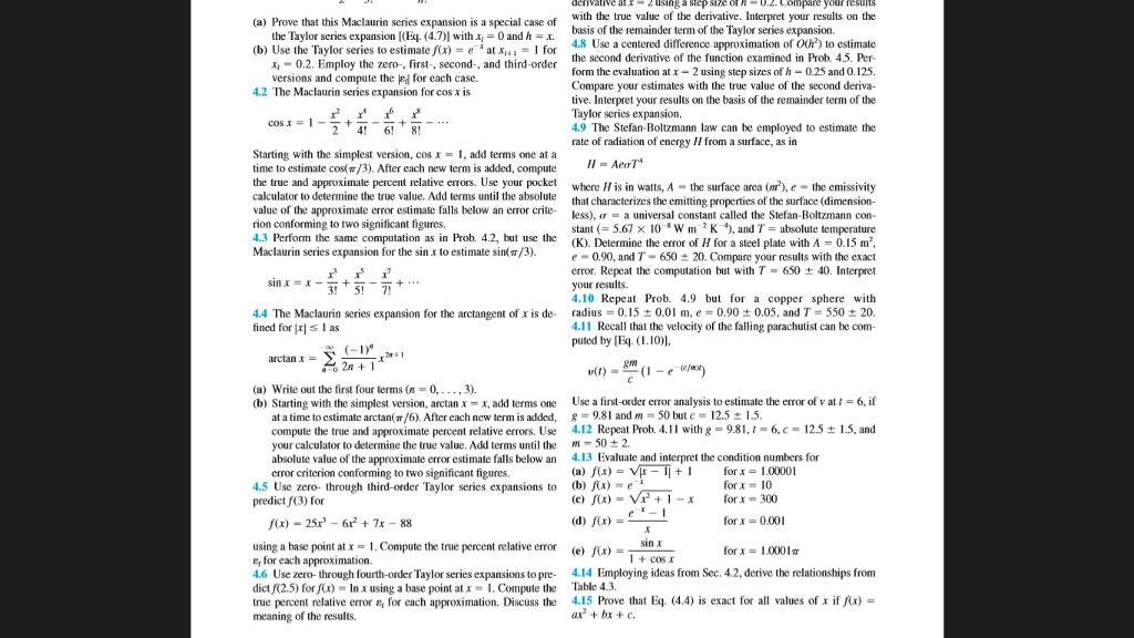 Need solutions for solving 4.2 and 4.6 using python. Questions are attached