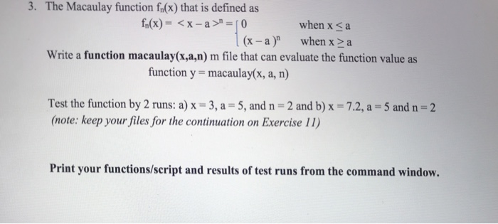  Please write the matlab code for the following question 3. The