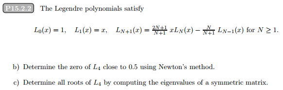 This should be done with Python And here are Newton's method and