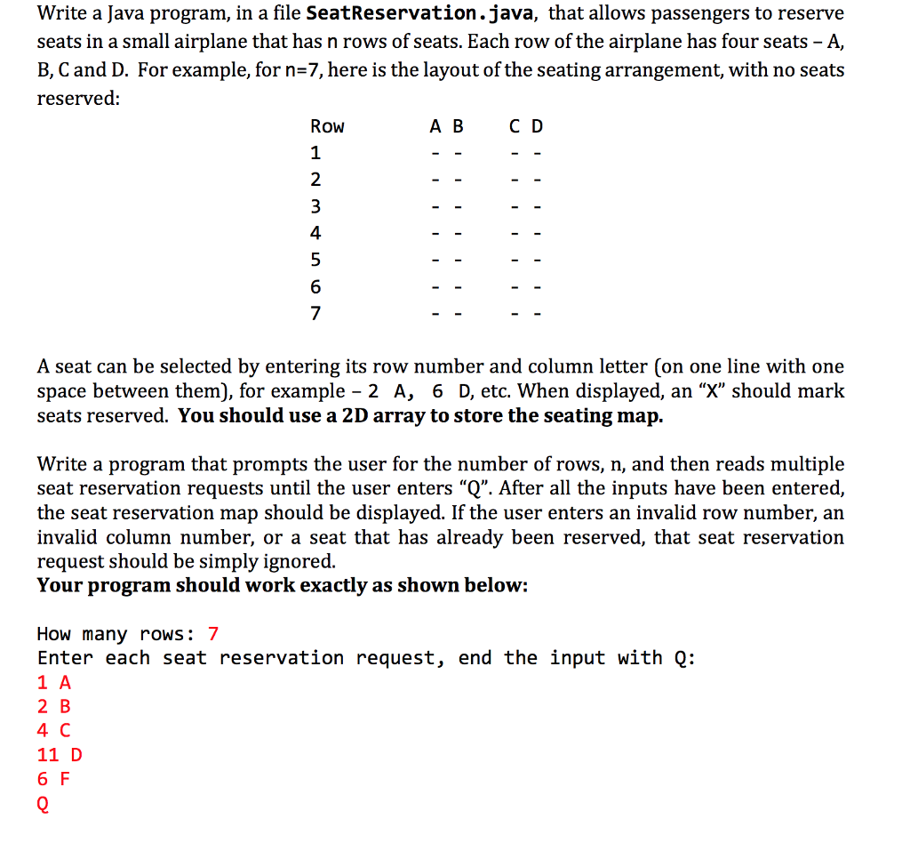 NOTE: Using only the java.util.scanner package (NO OTHER PACKAGES ARE NEEDED FOR
